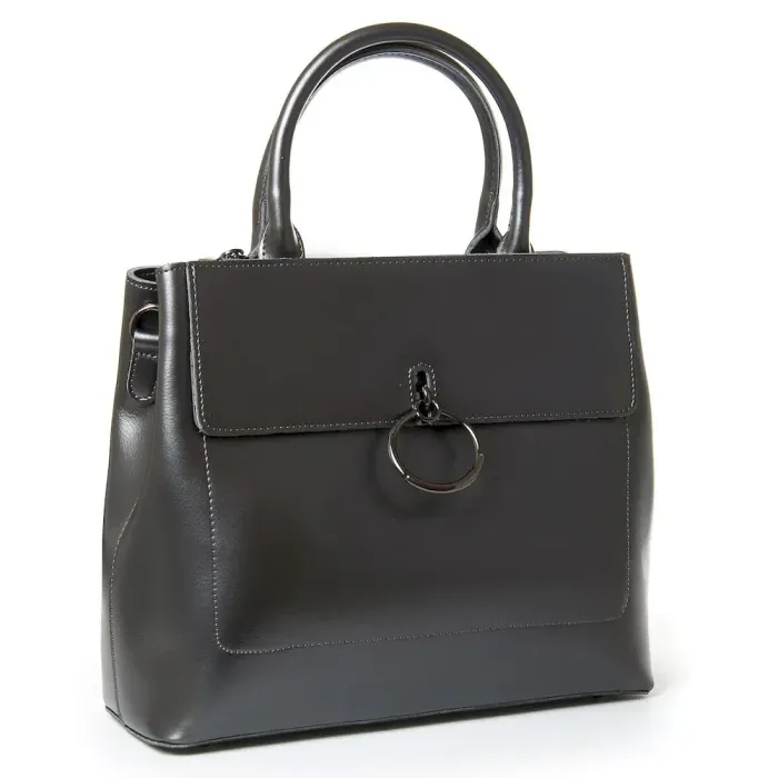 Сумка Женская Классическая кожа Luxeva P22 9921 bright-gray