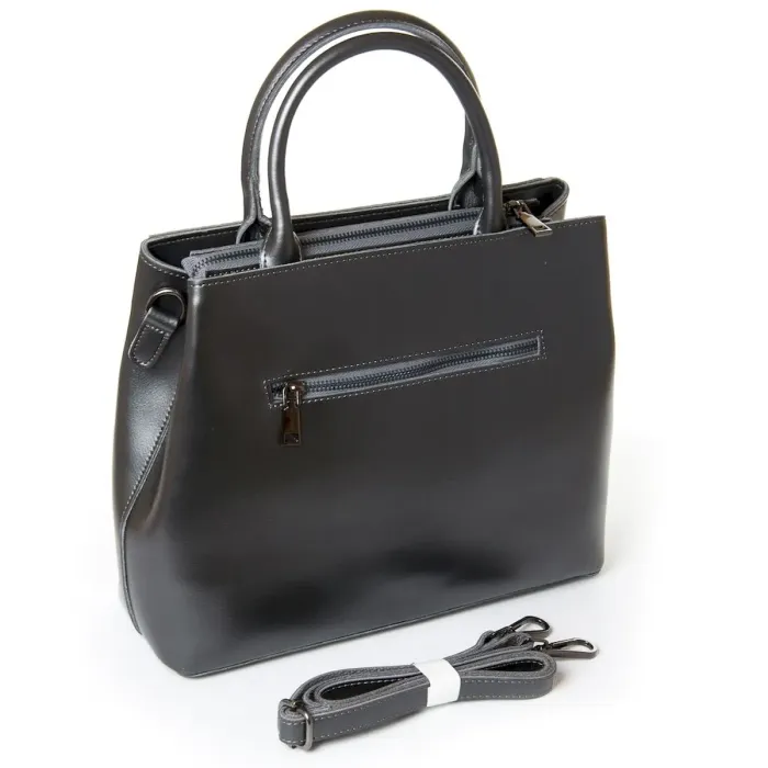 Сумка Женская Классическая кожа Luxeva P22 9921 bright-gray