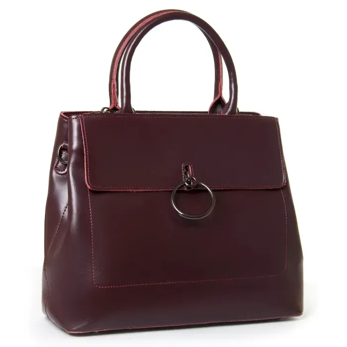 Сумка Женская Классическая кожа Luxeva P22 9921 wine-red