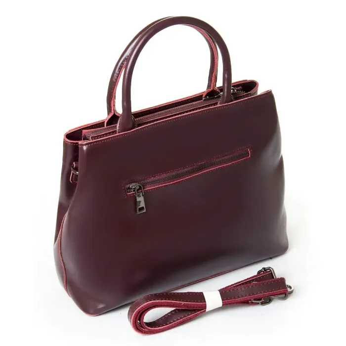 Сумка Женская Классическая кожа Luxeva P22 9921 wine-red