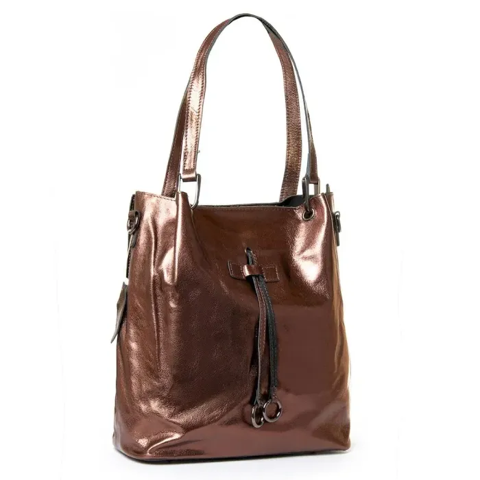 Сумка Женская Классическая кожа Luxeva P31 8827 bronze