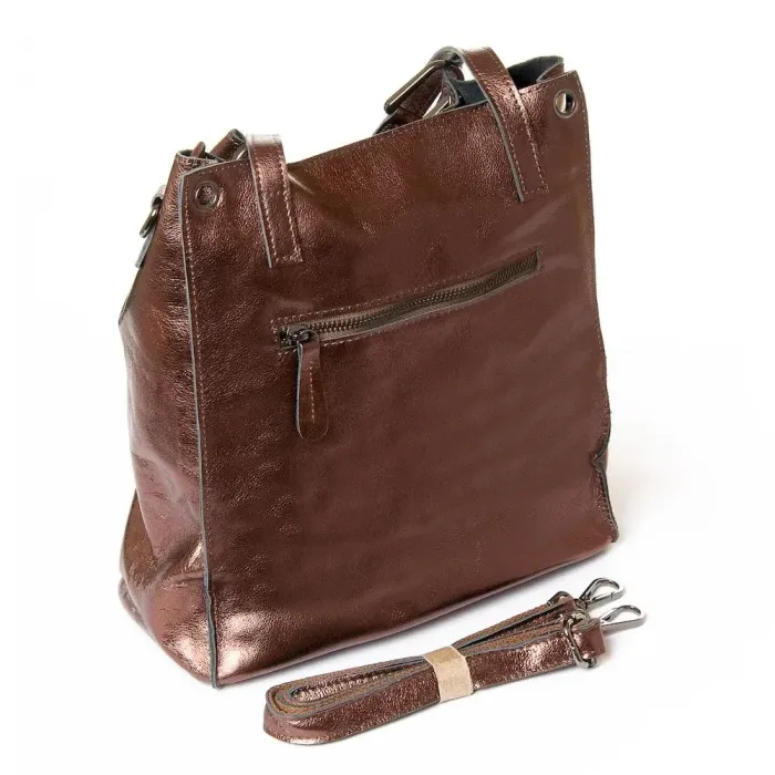 Сумка Женская Классическая кожа Luxeva P31 8827 bronze