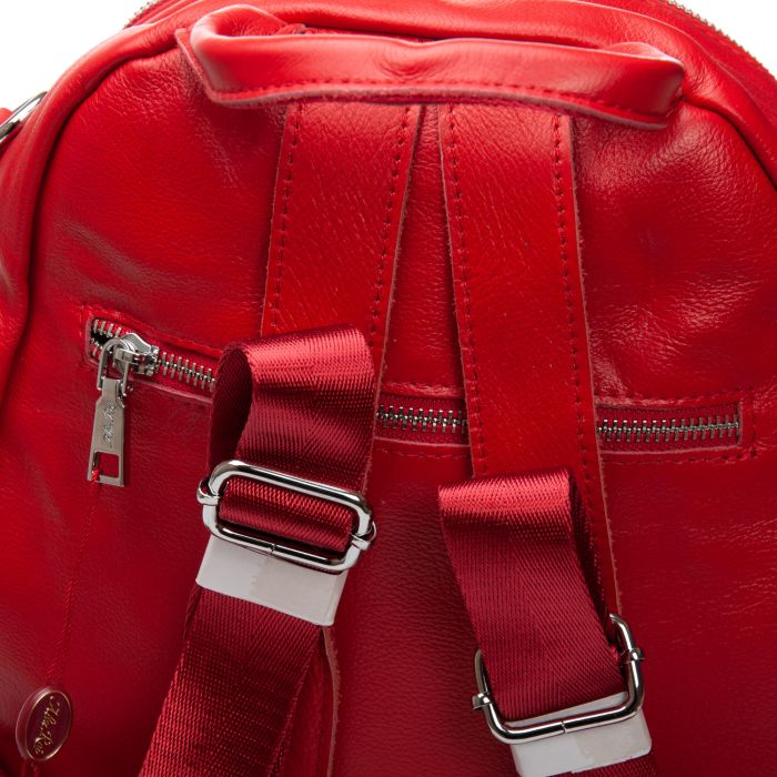 Сумка Женская Рюкзак кожа ALEX RAI 8907-9 red croco