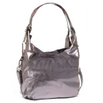 Сумка жіноча Класична шкіра Luxeva P31 8833 silver-grey