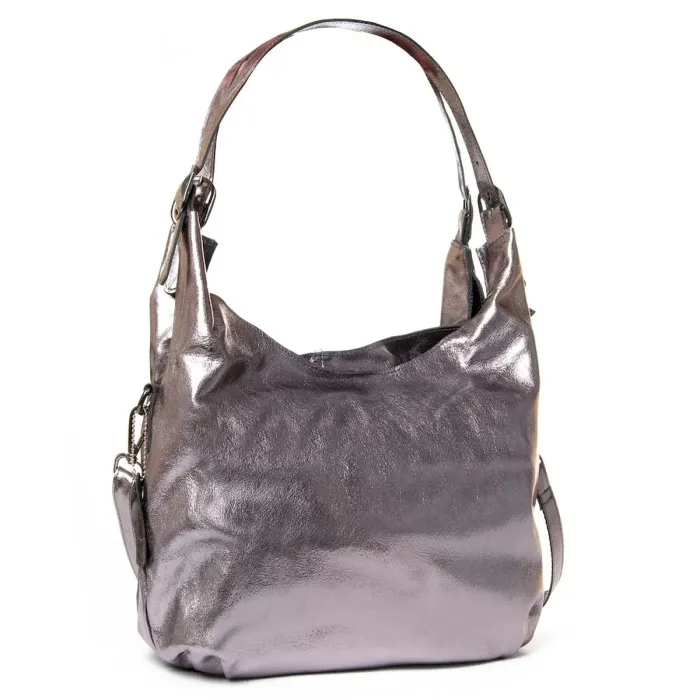 Сумка Женская Классическая кожа Luxeva P31 8833 silver-grey
