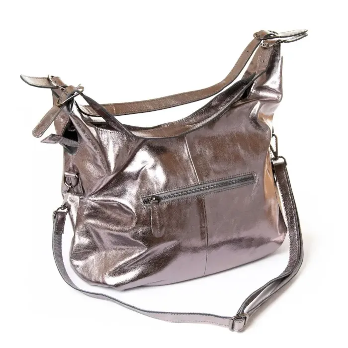 Сумка Женская Классическая кожа Luxeva P31 8833 silver-grey