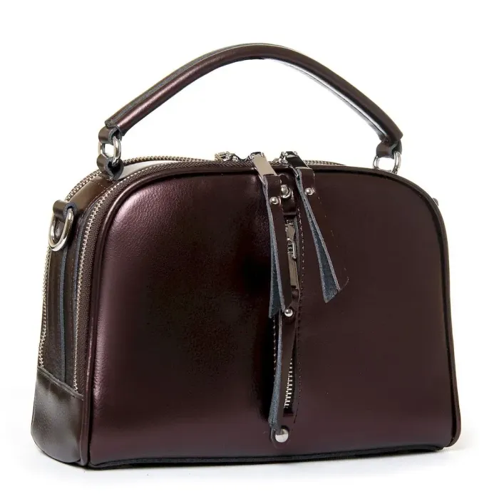 Сумка Женская Классическая кожа Luxeva P72 8545 nacre