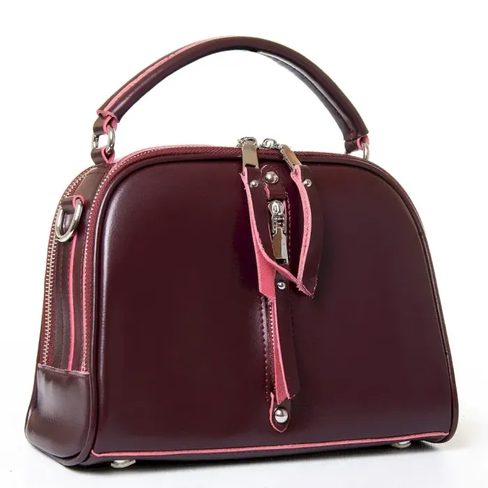 Сумка Женская Классическая кожа Luxeva P72 8545 burgundi