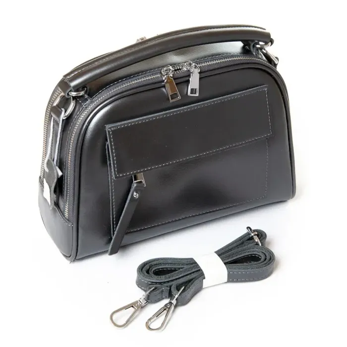 Сумка Женская Классическая кожа Luxeva P72 8545 grey