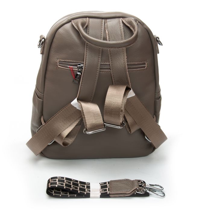 Сумка Женская Рюкзак кожа ALEX RAI 8907-9 grey croco
