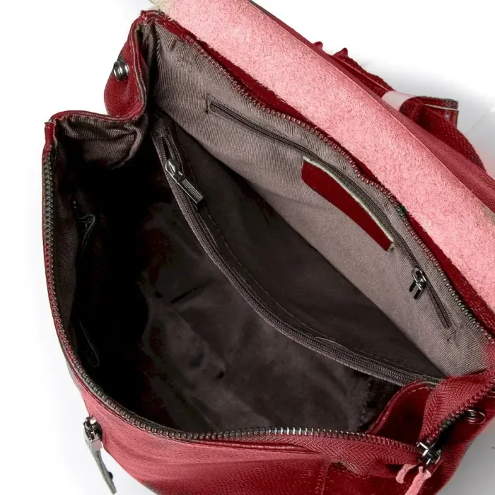 Сумка Женская Классическая кожа P3206-9 red-wine