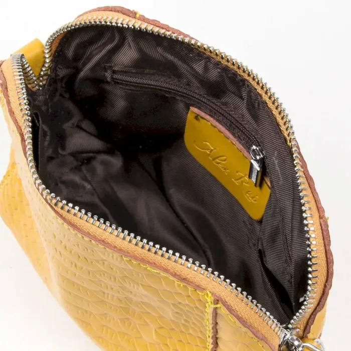 Сумка Жіноча Класична шкіряна ALEX RAI 41-6009 yellow