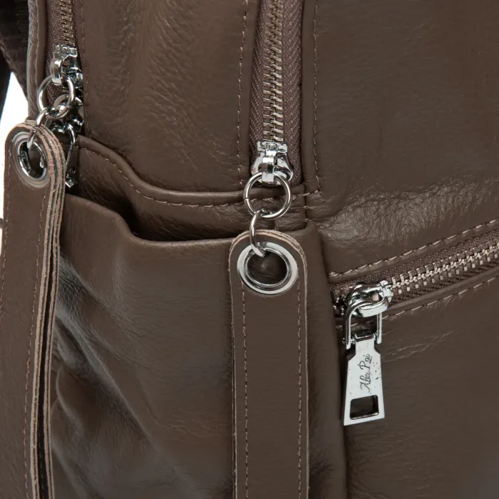 Сумка Женская Рюкзак кожа ALEX RAI 95517-9 khaki