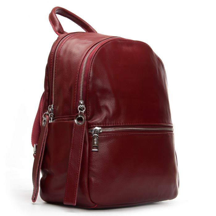 Сумка Женская Рюкзак кожа ALEX RAI 95517-9 bordo