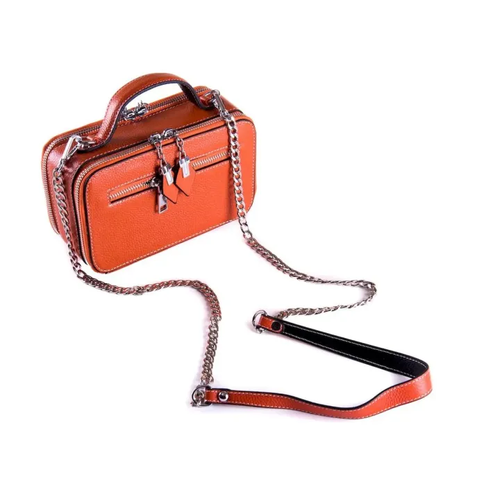 Сумка Жіноча Клатч шкіряна ALEX RAI 1-02 29017-10 orange