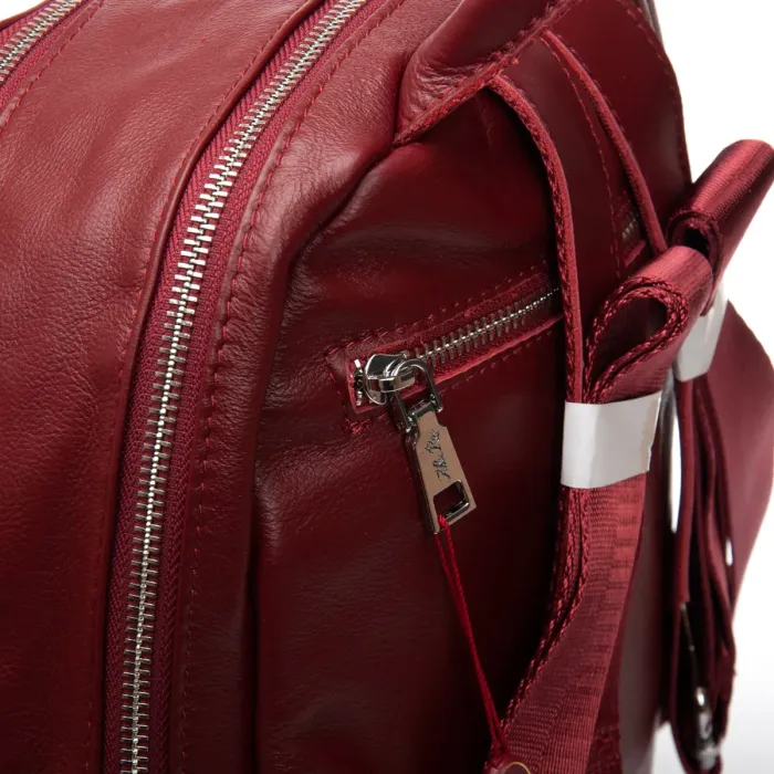 Сумка Женская Рюкзак кожа ALEX RAI 95517-9 bordo