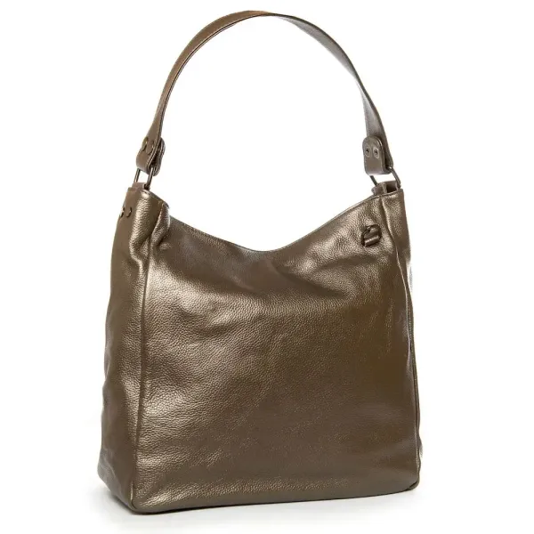 Сумка жіноча Класична шкіра P67 8639-9 silver-grey