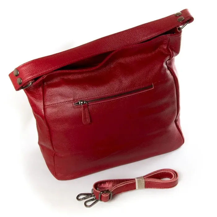 Сумка Женская Классическая кожа P67 8639-9 wine-red