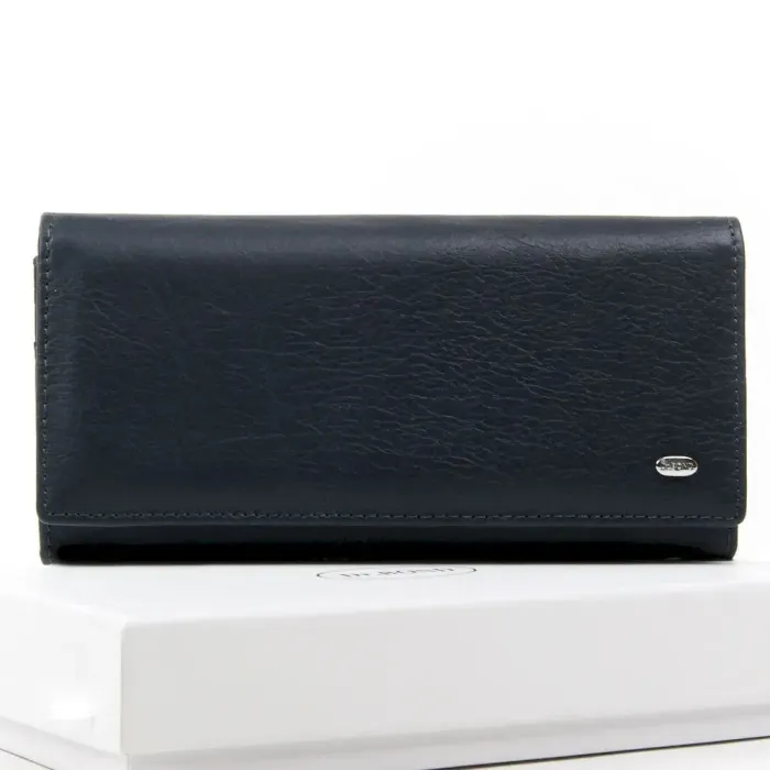 Жіночий гаманець Classic шкіряний Dr.Bond W501 dark-blue