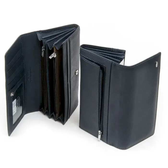 Жіночий гаманець Classic шкіряний Dr.Bond W501 dark-blue