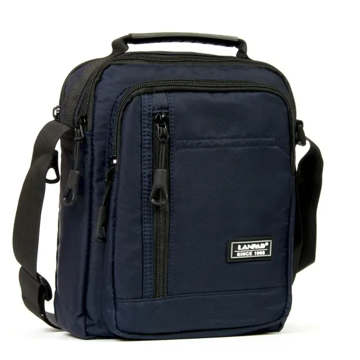 Сумка чоловіча Планшет нейлон Lanpad 3744 blue
