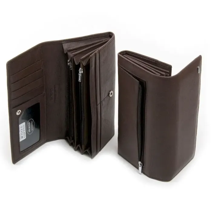 Жіночий гаманець Classic шкіряний Dr.Bond W501 coffee