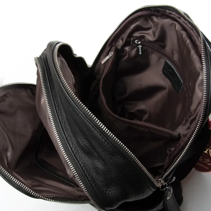 Сумка Женская Рюкзак кожа ALEX RAI 95517-9 black