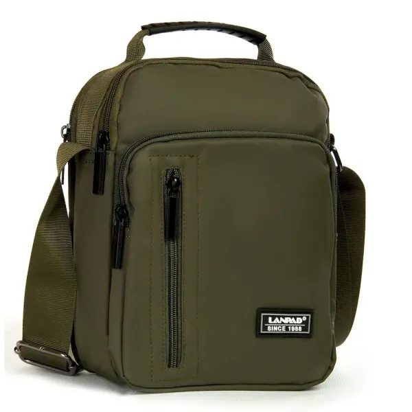 Сумка чоловіча Планшет нейлон Lanpad 7631 green