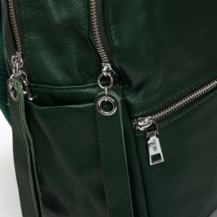 Сумка Женская Рюкзак кожа ALEX RAI 95517-9 green