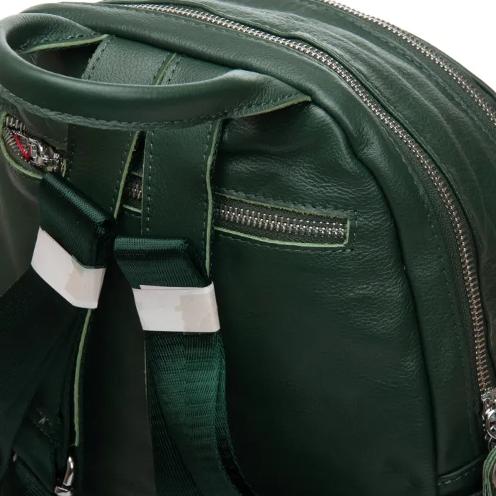 Сумка Женская Рюкзак кожа ALEX RAI 95517-9 green