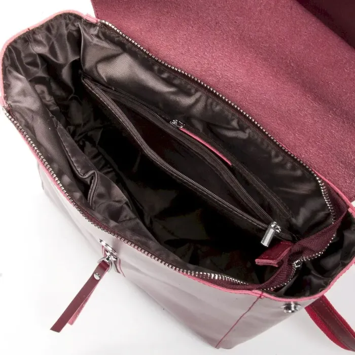 Сумка Жіноча Рюкзак шкіра ALEX RAI 373 wine-red