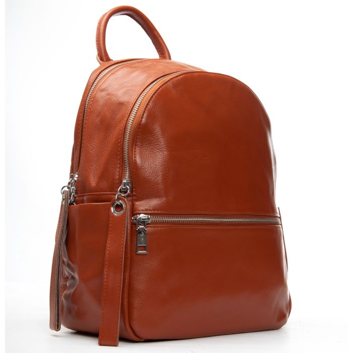Сумка Женская Рюкзак кожа ALEX RAI 95517-9 camel