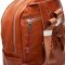 Сумка Женская Рюкзак кожа ALEX RAI 95517-9 camel