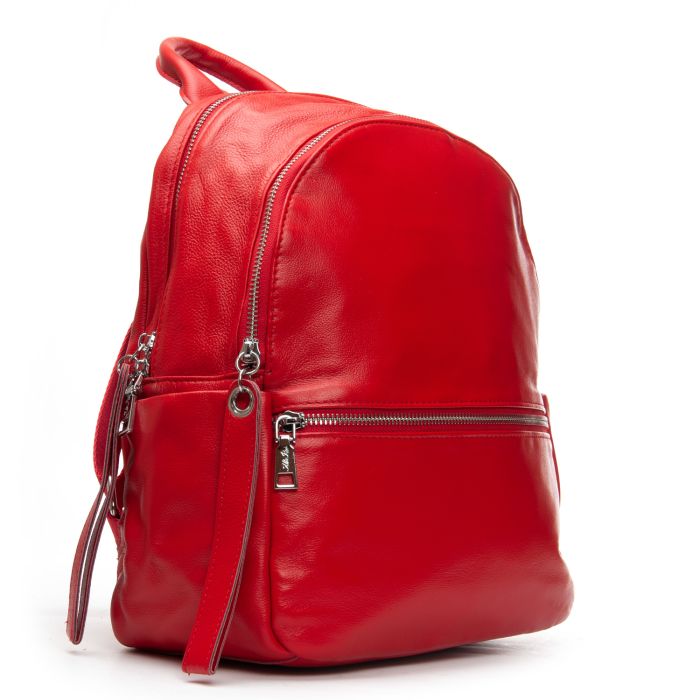 Сумка Женская Рюкзак кожа ALEX RAI 95517-9 red
