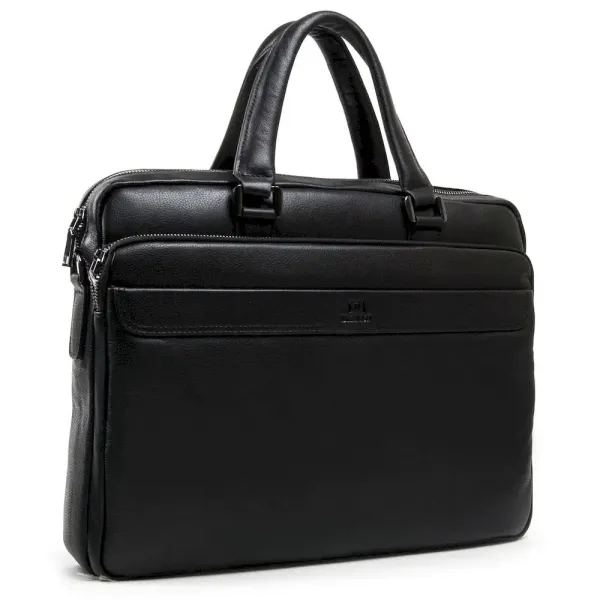 Сумка чоловіча шкіряна портфель BRETTON BE 1603-1 black