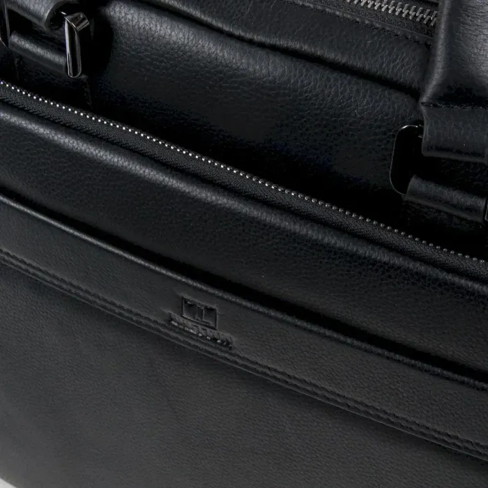 Сумка чоловіча шкіряна портфель BRETTON BE 1603-1 black