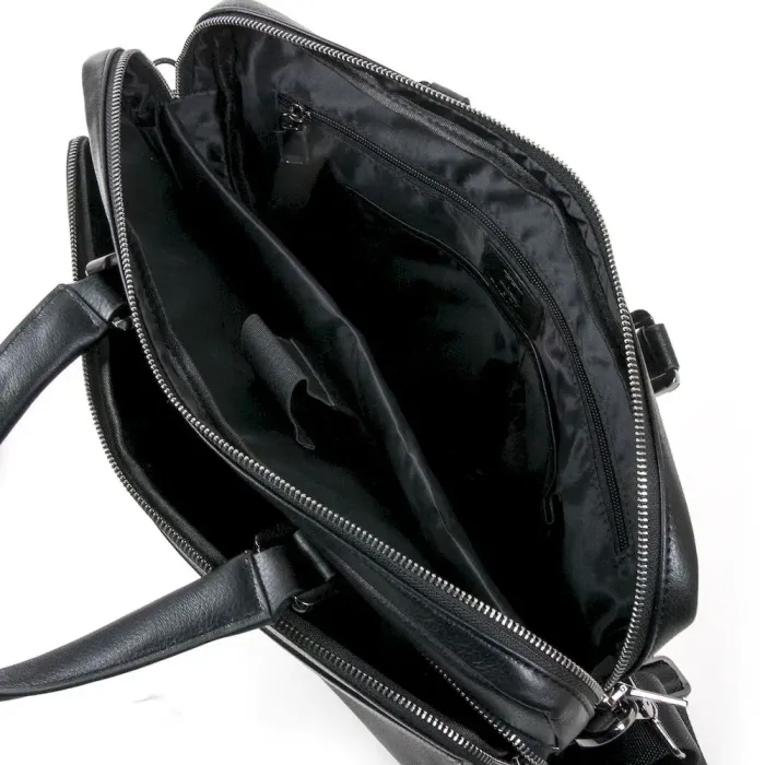 Сумка чоловіча шкіряна портфель BRETTON BE 1603-1 black