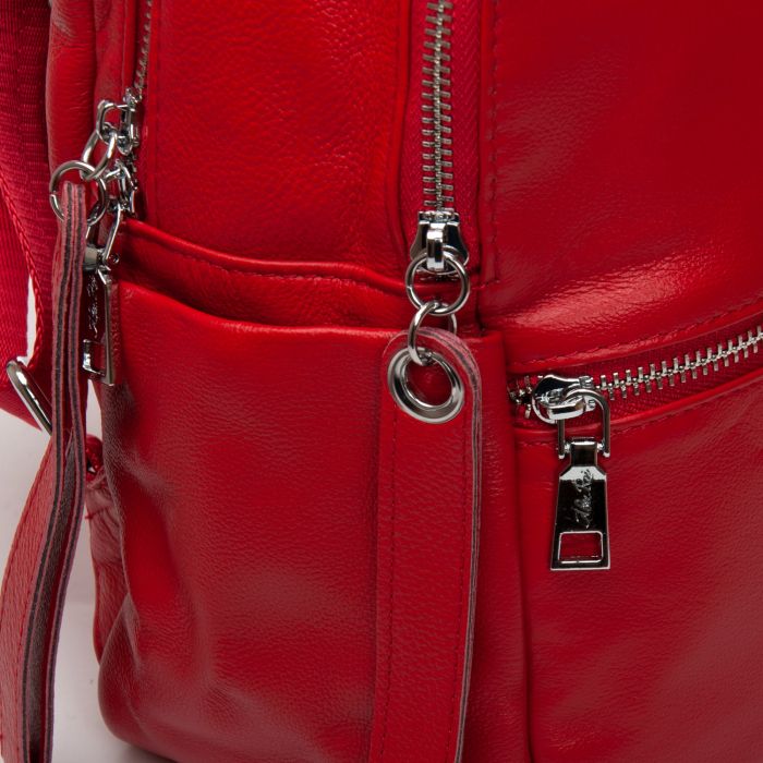 Сумка Женская Рюкзак кожа ALEX RAI 95517-9 red