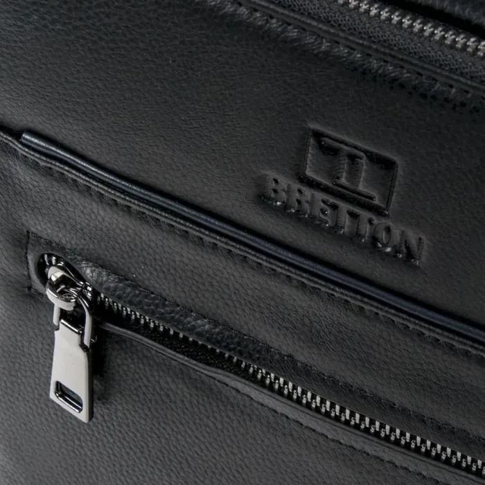 Сумка Мужская Планшет кожаный BRETTON BE 1615-4 black