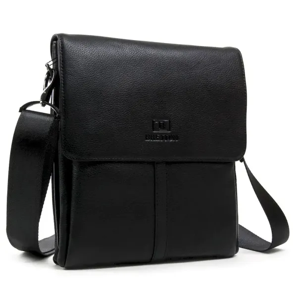 Сумка чоловіча Планшет шкіряний BRETTON BE 5387-3 black