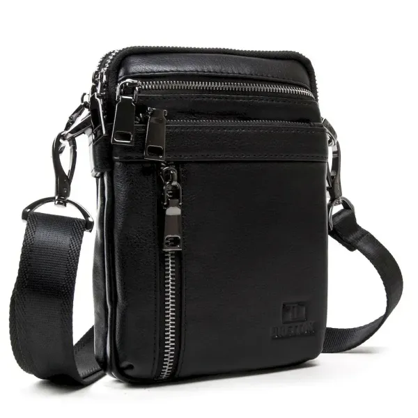 Сумка чоловіча Планшет шкіряний BRETTON BE N2039-6 black