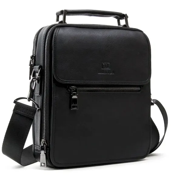 Сумка чоловіча Планшет шкіряний BRETTON BE 9027-5 black