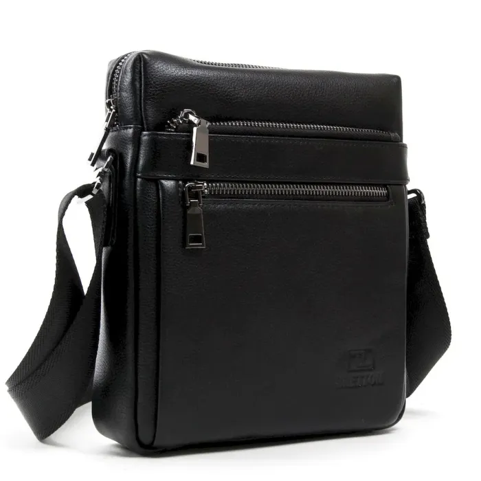 Сумка чоловіча Планшет шкіряна BRETTON 3687-4 black