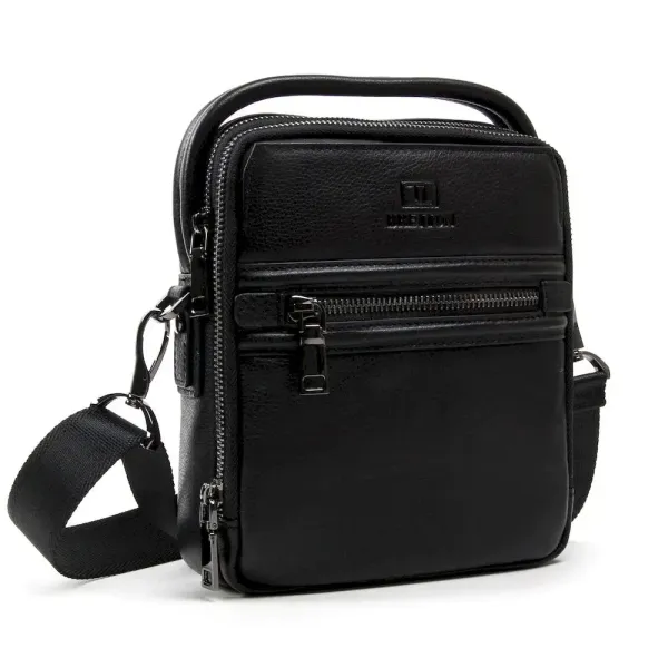 Сумка чоловіча Планшет шкіряний BRETTON BE 407-42 black