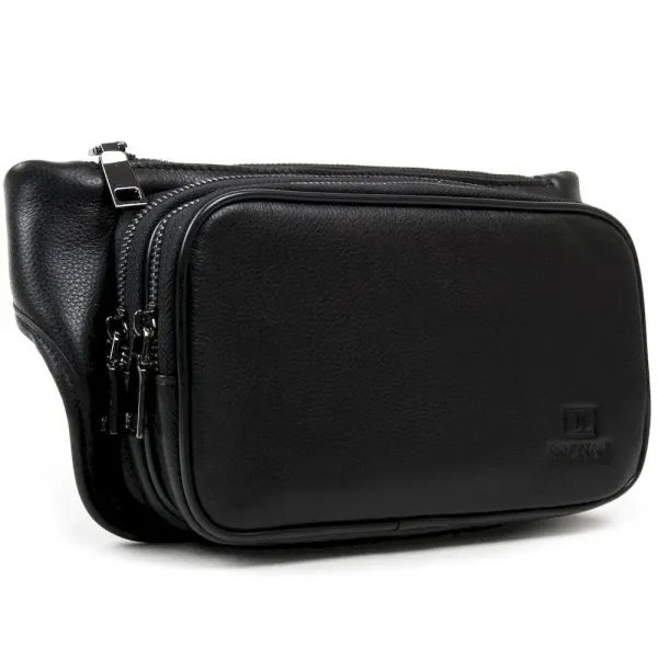 Сумка Мужская На пояс кожа BRETTON 407-85 black