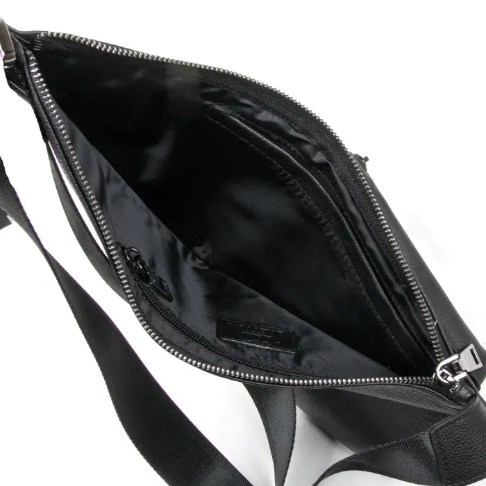 Сумка чоловіча на плече шкіряний BRETTON BE 1006-6 black