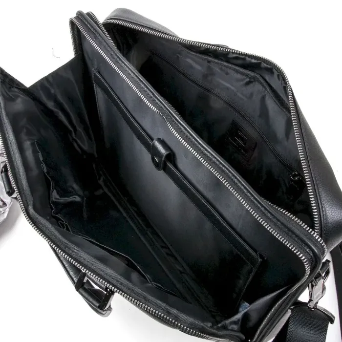 Сумка чоловіча шкіряна портфель BRETTON BE 411-1 black