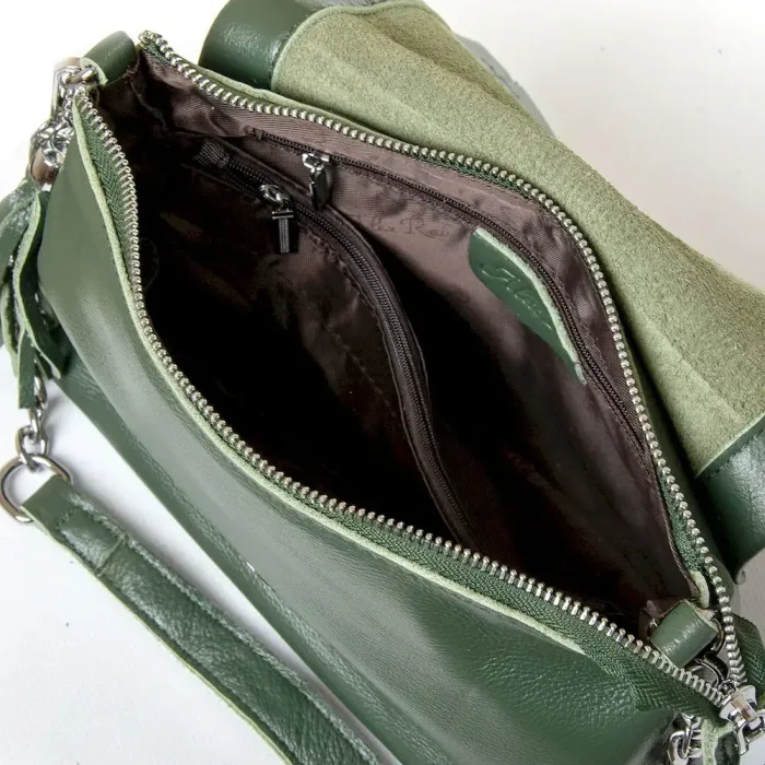 Сумка Жіноча Класична шкіра ALEX RAI 8722-9 green