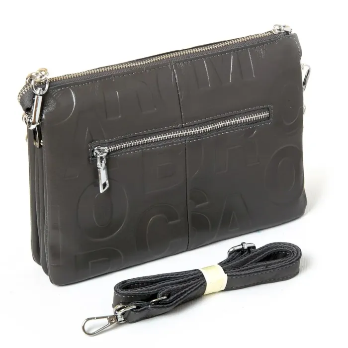 Сумка Жіноча Класична шкіра ALEX RAI 3012 grey