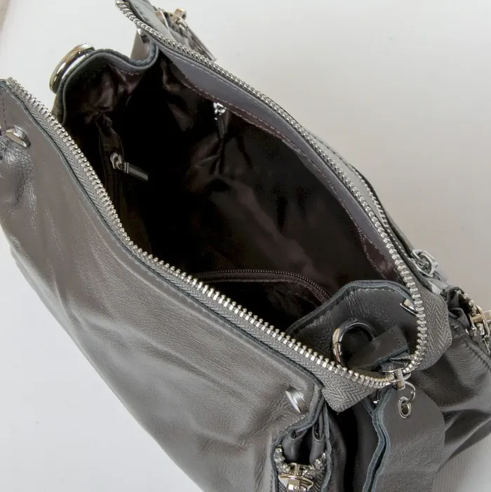 Сумка Женская Классическая кожа ALEX RAI 8844-9 grey